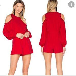 Alexis red romper